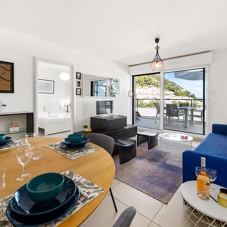 Luxueux 2 Pieces - Terrasse Vue - Parking - Fo * Beausoleil