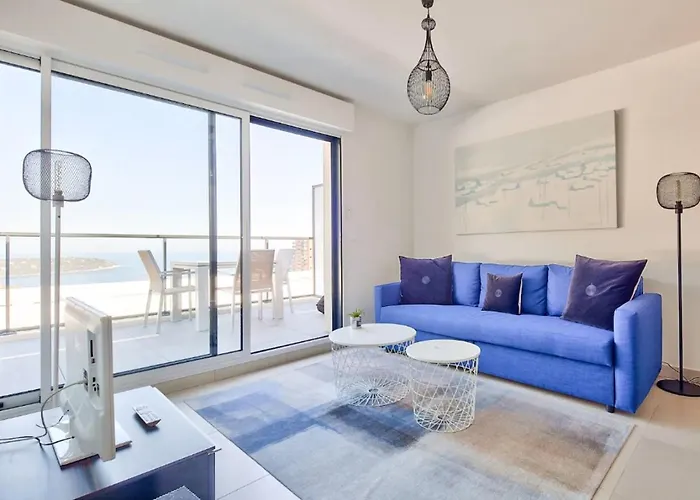 Luxueux 2 Pieces - Terrasse Vue Mer - Parking - Fo